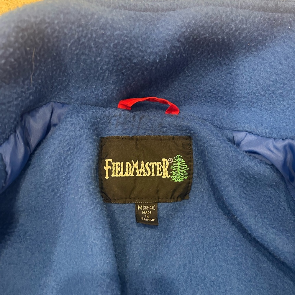 FieldMaster Jacket Mens Medium  Red Full Zip Long Sleeve 90s Vintage Winter Coat - Picture 5 of 6